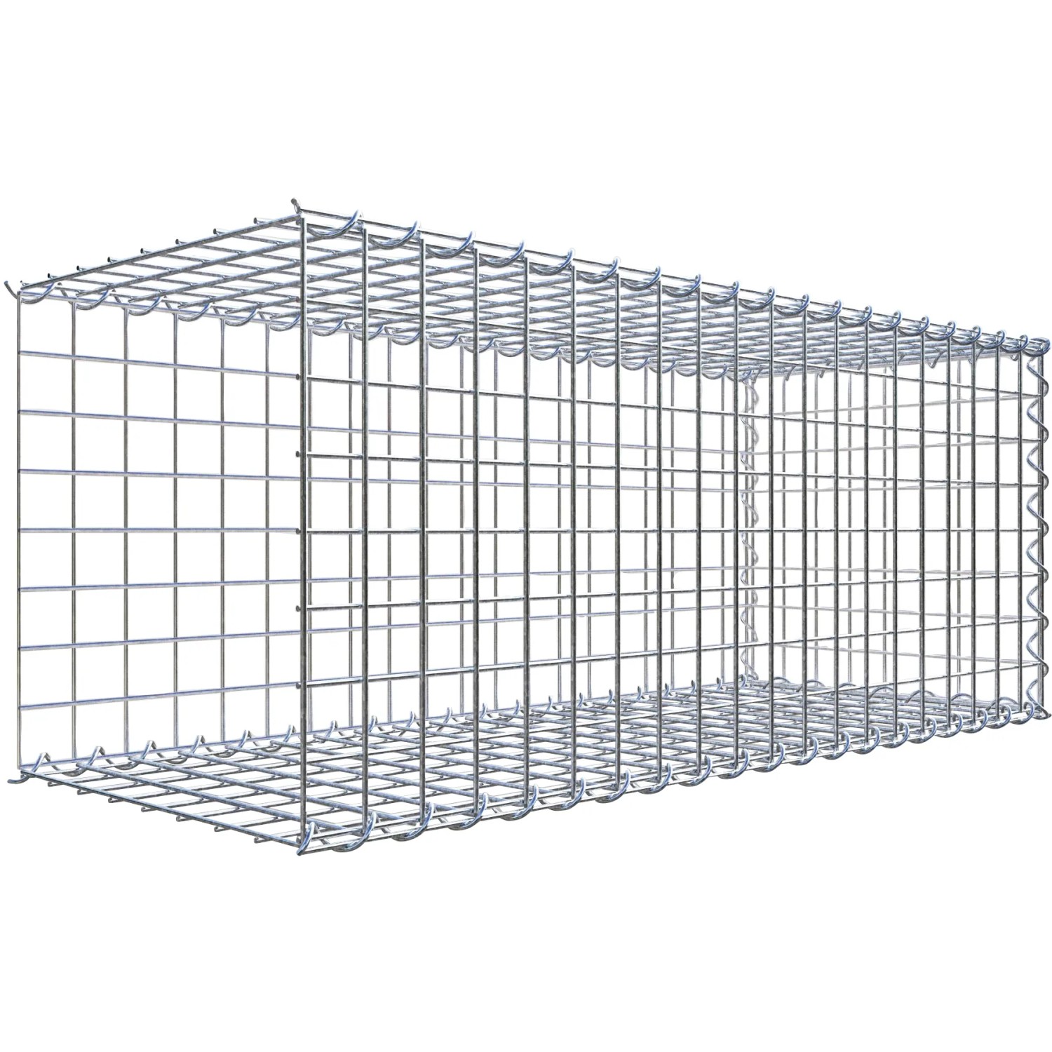 Gabiona Gabione-Anbaukorb Typ 2 40 x 100 x 40 cm Maschenw 5 x 5 cm