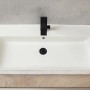 Fackelmann Aufsatzwaschbecken Vaida, 81 cm, Keramik, weiß, mit Armatur