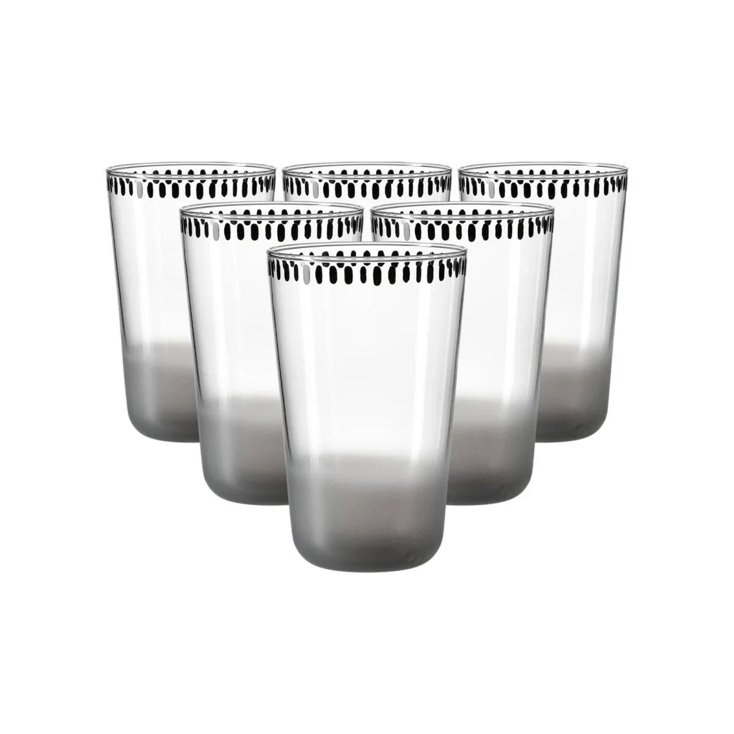 Ritzenhoff & Breker Natura Trinkglas 400 ml 6er Set Grau
