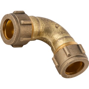 Klemmring-Bogen, Ø 15 mm, aus Messing für Kupferrohre in Heizungs- und Wasserinstallationen.