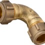 Klemmring-Bogen, Ø 15 mm, aus Messing für Kupferrohre in Heizungs- und Wasserinstallationen.