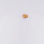 Moderne LED-Wandleuchte Alina, 1-flammig, dunkelbraunes Holz, 132x98 mm. Dekorative Innenleuchte.