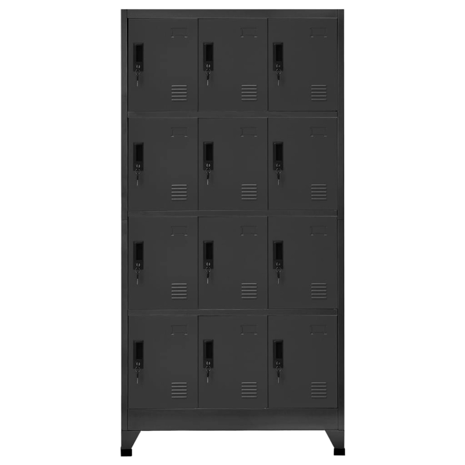 vidaXL Schließfachschrank Anthrazit 90x45x180 cm Stahl Modell 3 günstig online kaufen