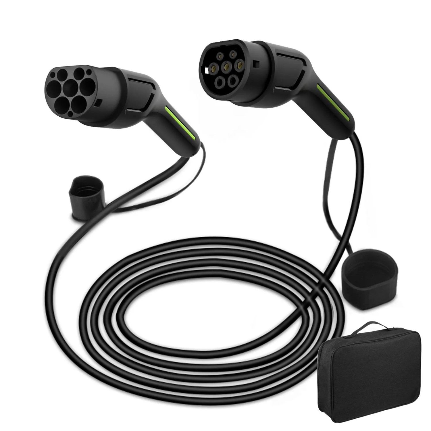 Junsun EV Ladegerät 22 kW Typ 2 - 5 m Kabel 3-phasig 6-32 A Einstellbar