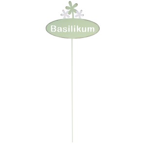 Dobar Kräuterstecker Metall Basilikum Grün 20 cm x 53,5 cm