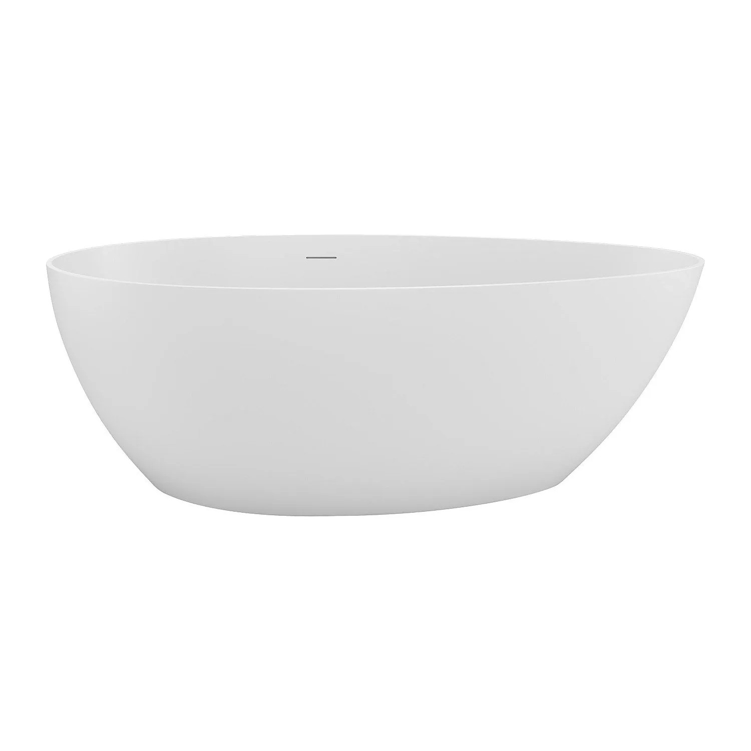 Vente-unique Freistehende Badewanne Apulia Weiß 160 cm