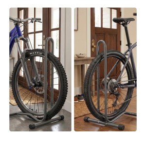 Relaxdays Fahrradständer Stahl Anthrazit Rutschfest für 29 Zoll 72,5 cm x 41 cm x 44,5 cm