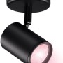 Schwarze WIZ LED Deckenleuchte Imageo mit Spot und farbigem Licht (345 lm).
