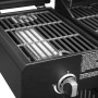Detailaufnahme des El Fuego Arizona Kombigrill Seitenbrenners in Schwarz.