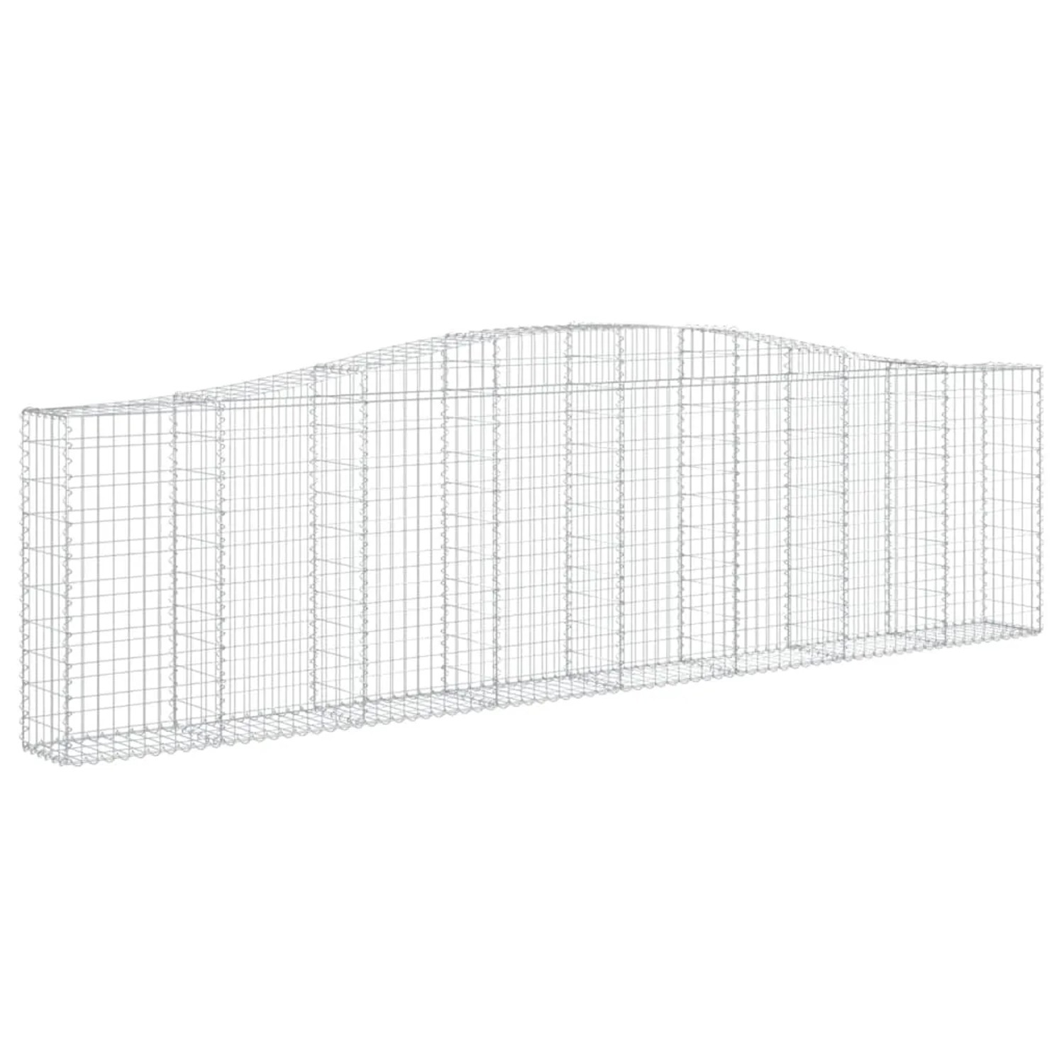 vidaXL Gabionen mit Hochbogen 9 Stk 400x30x100/120cm Eisen 1562733