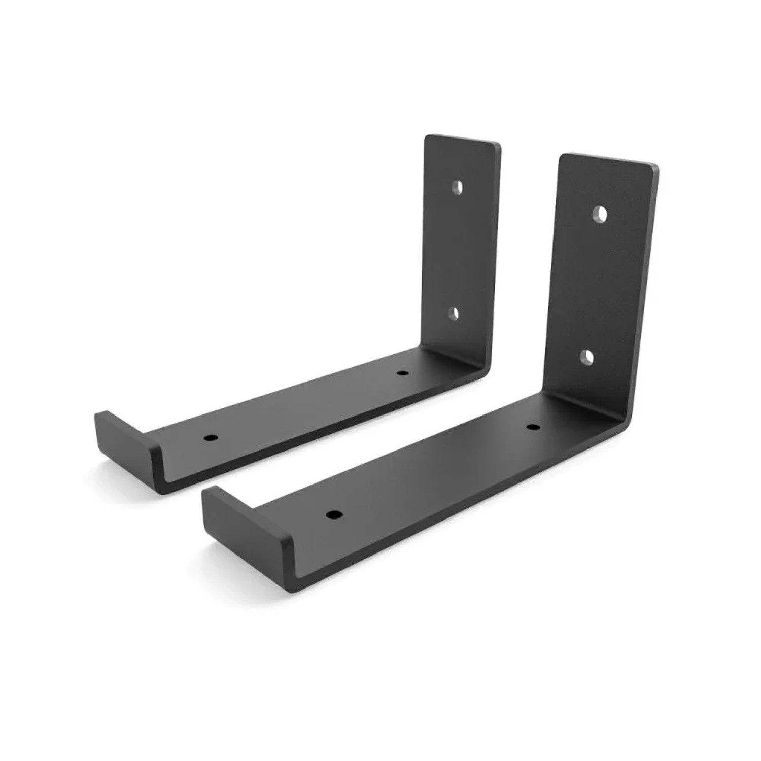 HEVVA Regalhalterung RIEDBERG 15 cm Tief 2er Set Schwarz