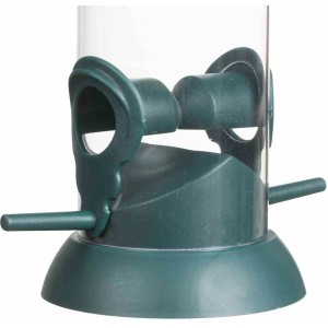 Siena Garden Vogelfutterspender aus grünem Kunststoff, Detailansicht.