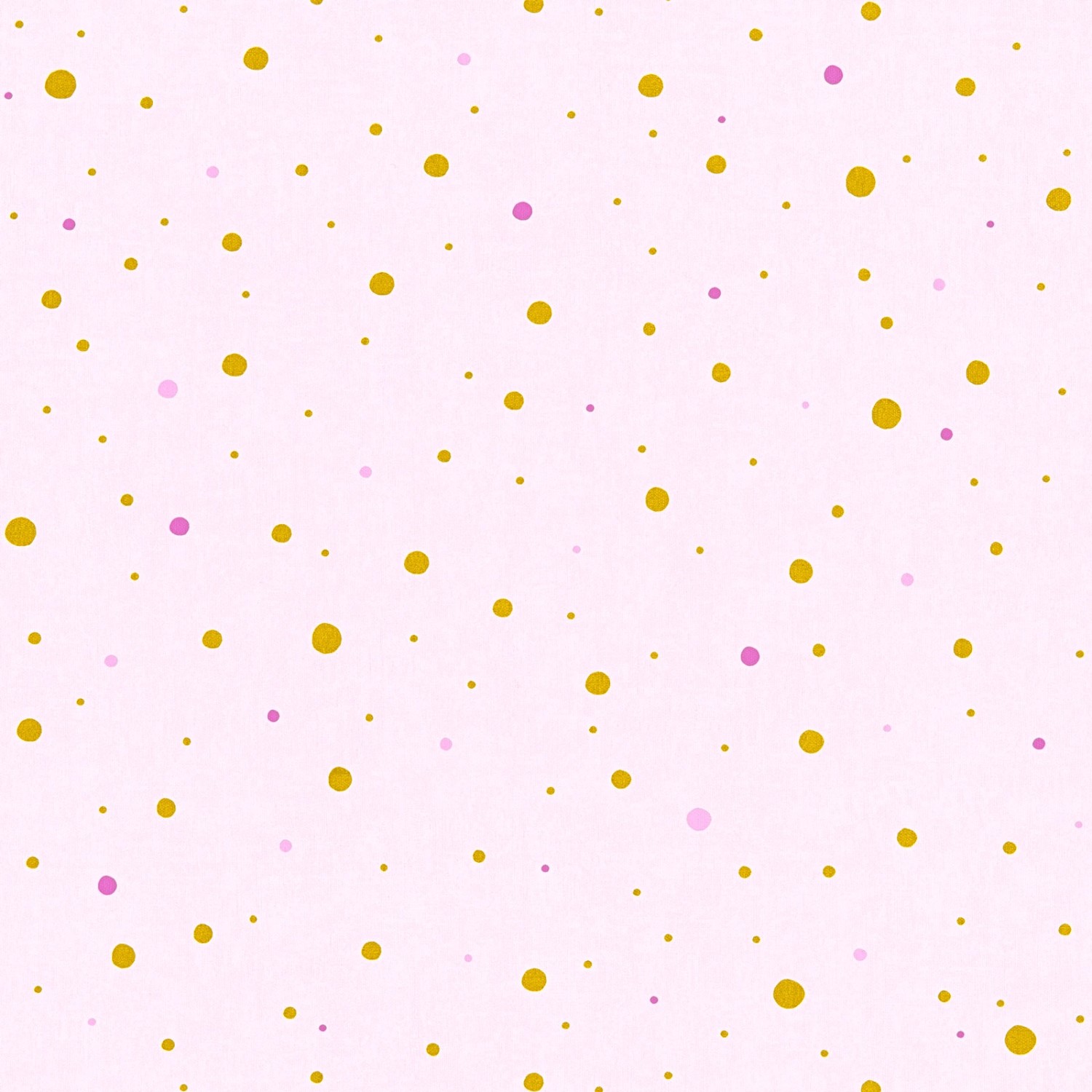 Bricoflor Tapete mit Punkten in Rosa Kinderzimmer Tapete mit Muster in Senf Gelb und Pink Bunt Gepunktete Vliestapete fü