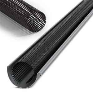 Inefa Laubschutzgitter, 10er Set, schwarz, für Dachrinnen mit 100-125mm Durchmesser.