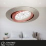 Briloner LED-Einbaustrahler, Nickel matt, schwenkbar, für Innenräume.