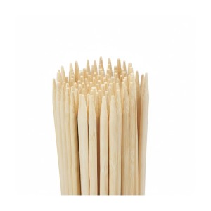 Relaxdays Stockbrot Spieße Bambus Natur 200er Set 90 cm ø 5 mm