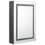 vidaXL LED-Spiegelschrank fürs Bad Grau 50x13x70 cm 326490_3
