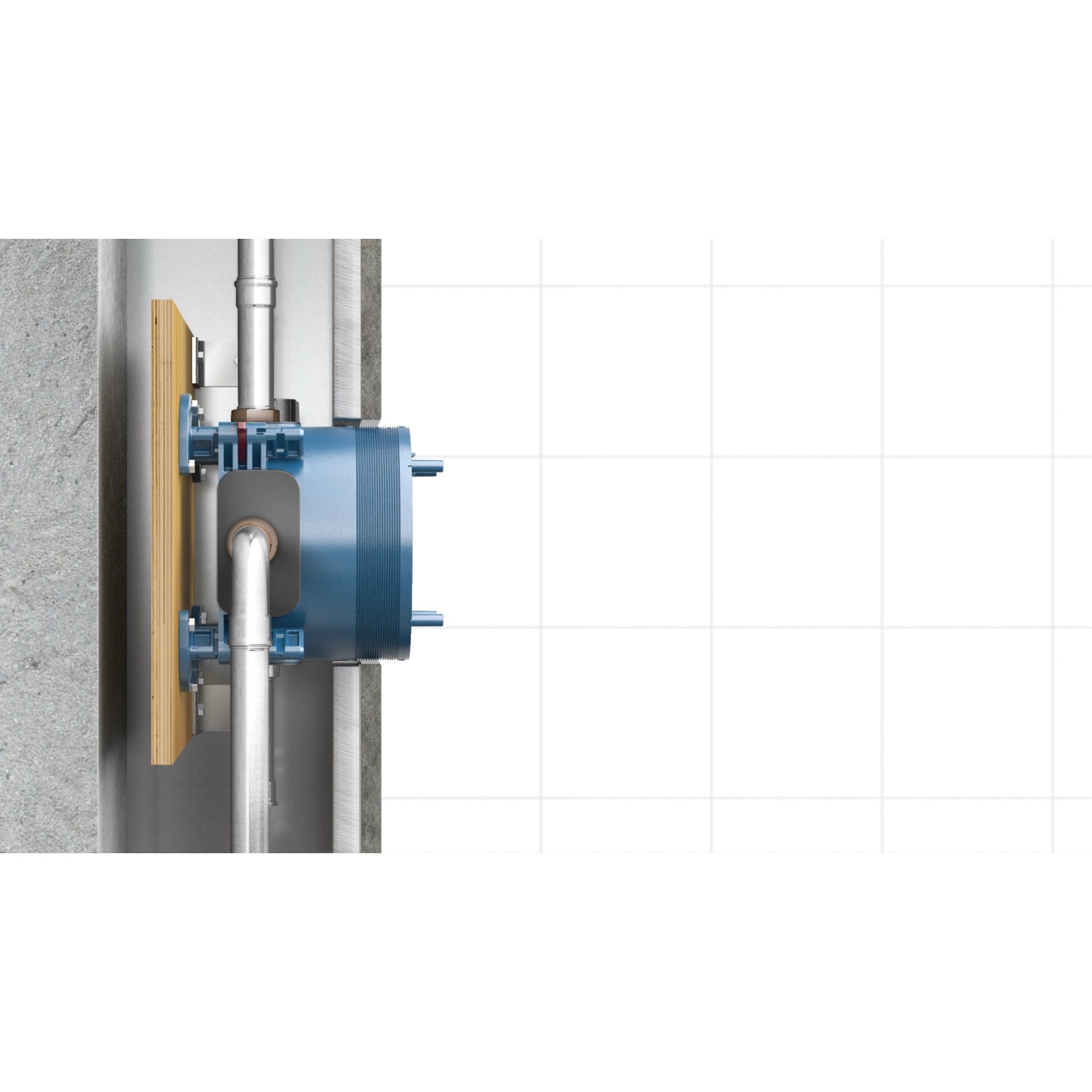 Ideal Standard Easy-Box Unterputz-Bausatz für Armaturen im Rohbau.