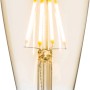 Just Light. E27 LED-Leuchtmittel, 4W, goldgetönt, Filament-Optik für Wohn- und Essbereich.