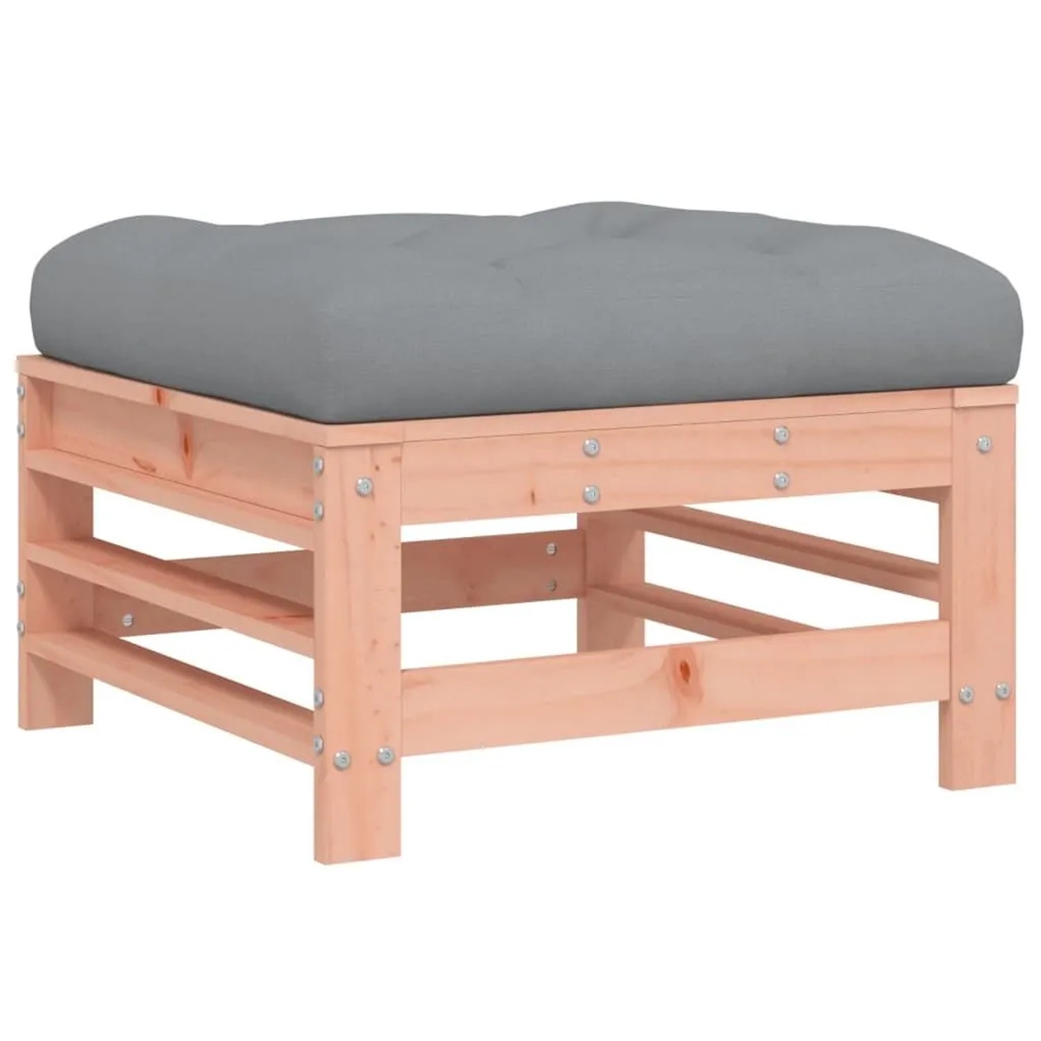 vidaXL Gartenhocker mit Kissen Massivholz Douglasie 825672