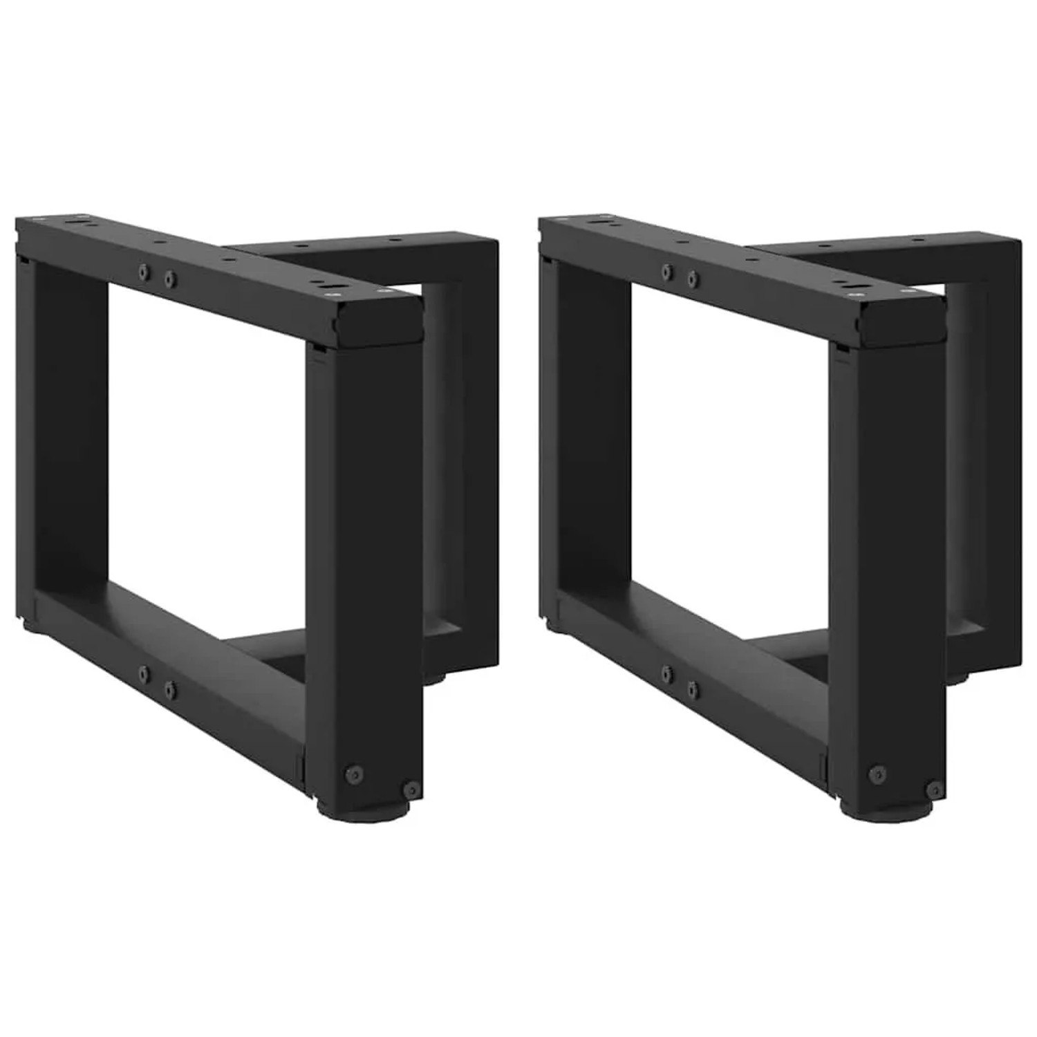 vidaXL Couchtischbeine T-Form 2 Stk Schwarz 50x25x30-31 cm Stahl 4013008 günstig online kaufen