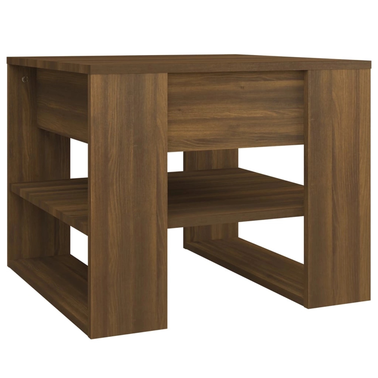 vidaXL Couchtisch Braun Eichen-Optik 55,5x55x45 cm Holzwerkstoff 816933 günstig online kaufen