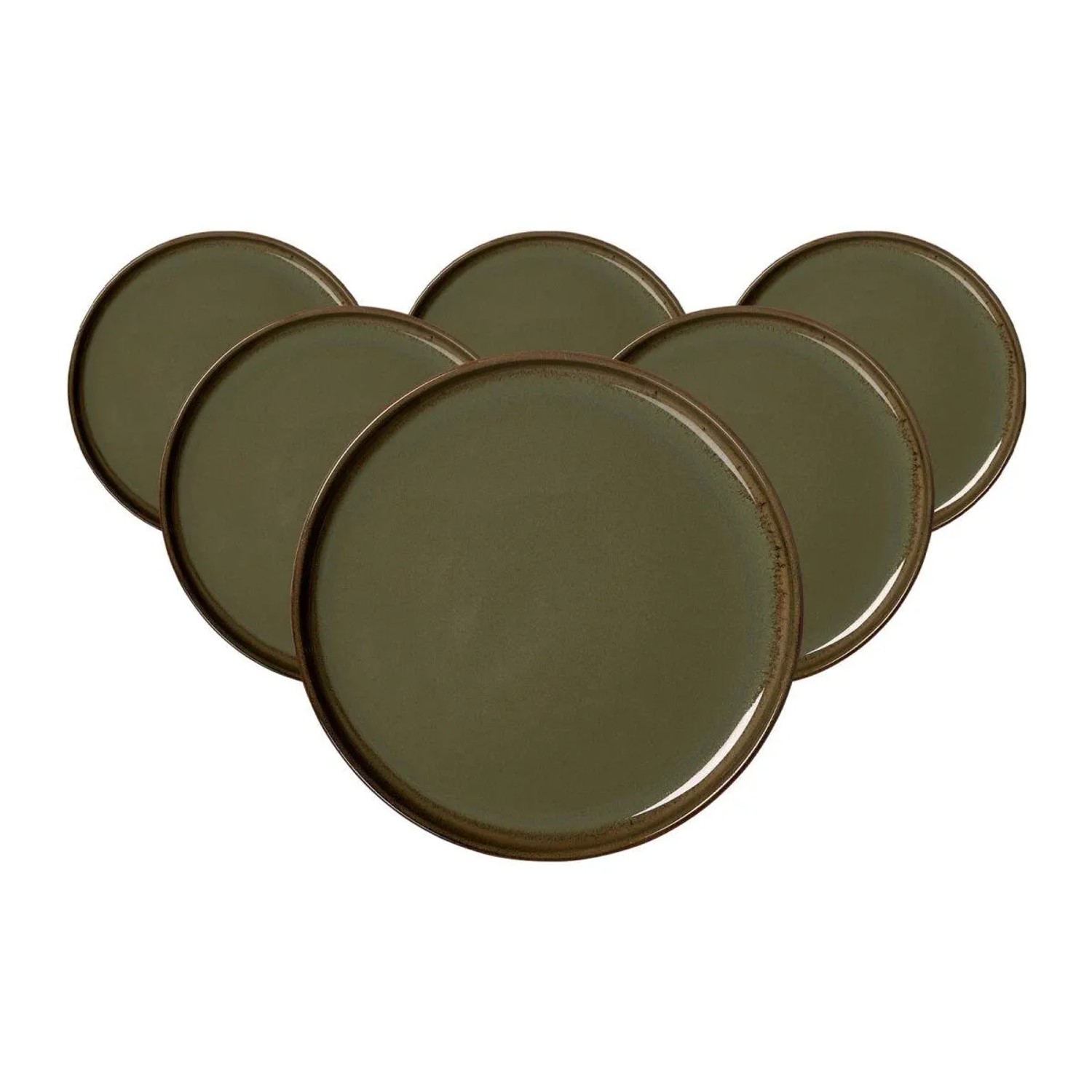 Ritzenhoff & Breker Malaga Dessertteller 22 cm 6er Set Grün