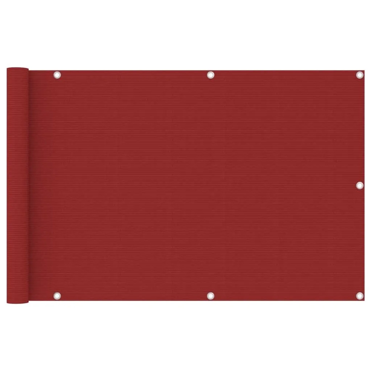 vidaXL Balkon-Sichtschutz Rot 90x400 cm HDPE 311009