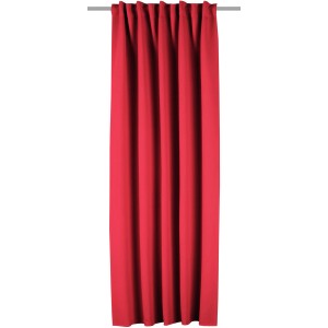 Granatfarbener Schlaufenschal, 245x135 cm, aus Polyester für Fenstervorhänge.