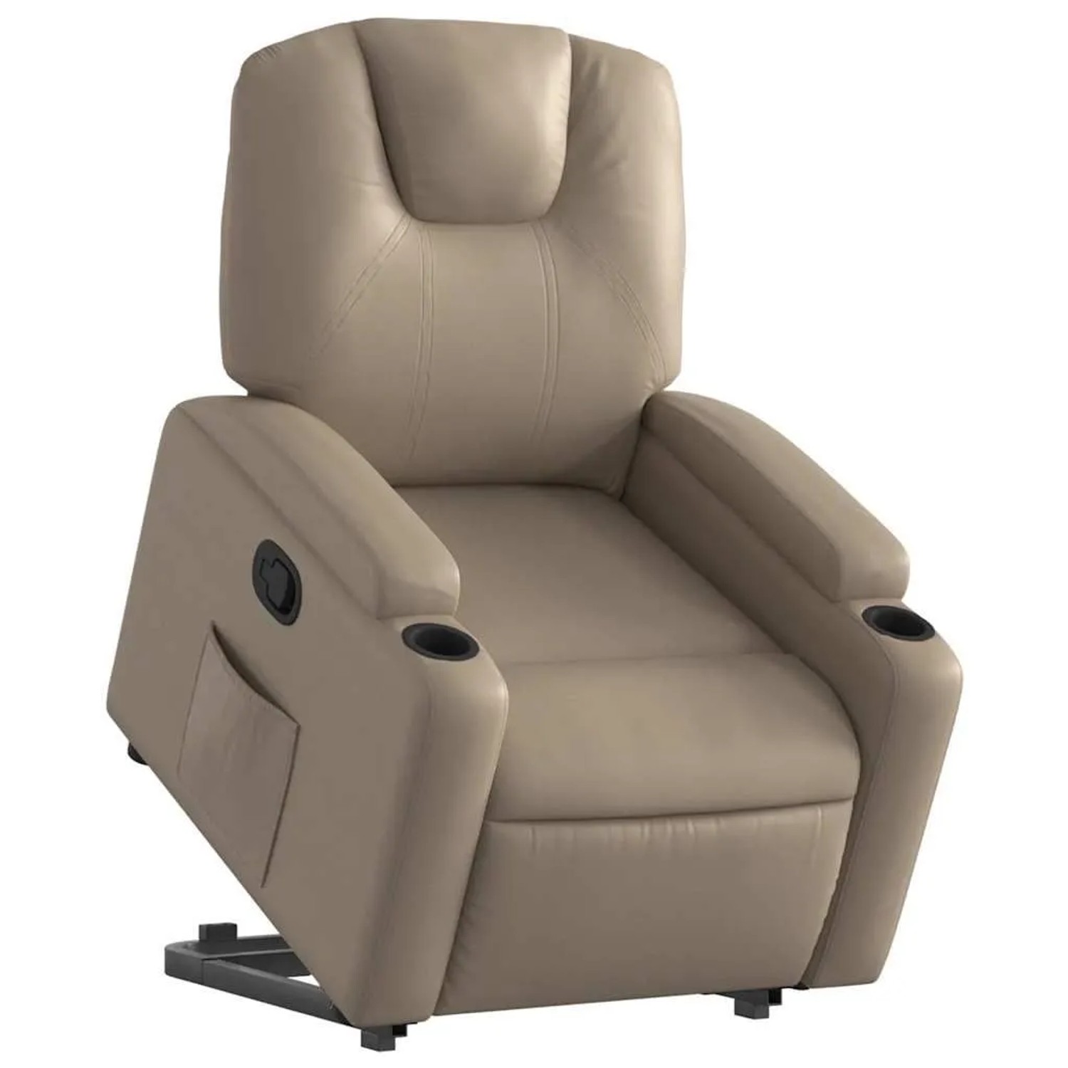 vidaXL Relaxsessel mit Aufstehhilfe Cappuccino-Braun Kunstleder 3204436