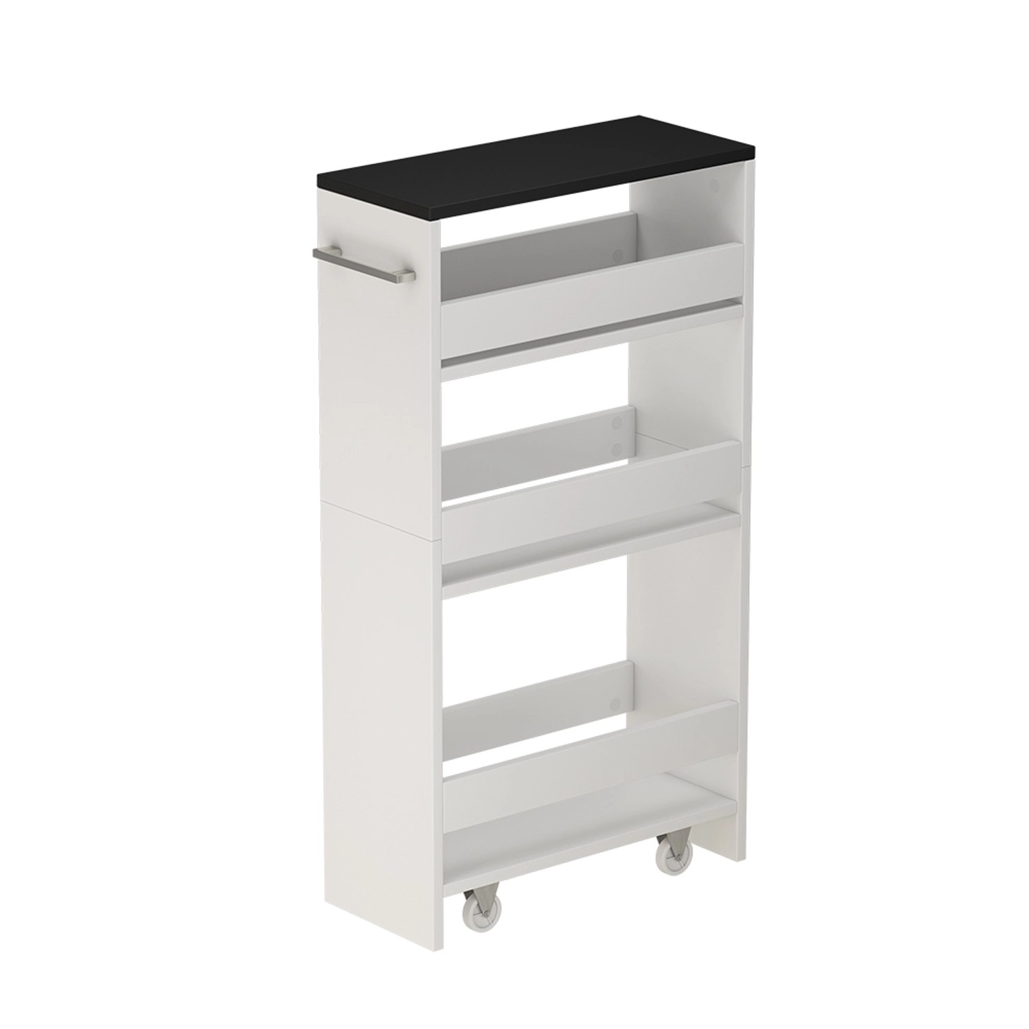 Vicco Rollregal Rivo Weiß/Anthrazit 20x85 cm günstig online kaufen