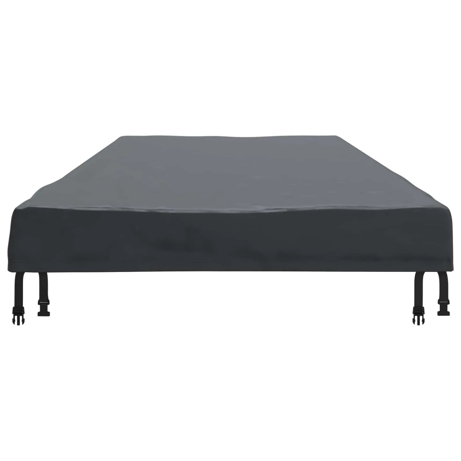 vidaXL Tischdecken Uni Schwarz 102 x 202 x 15 cm Stoff 4106128_8