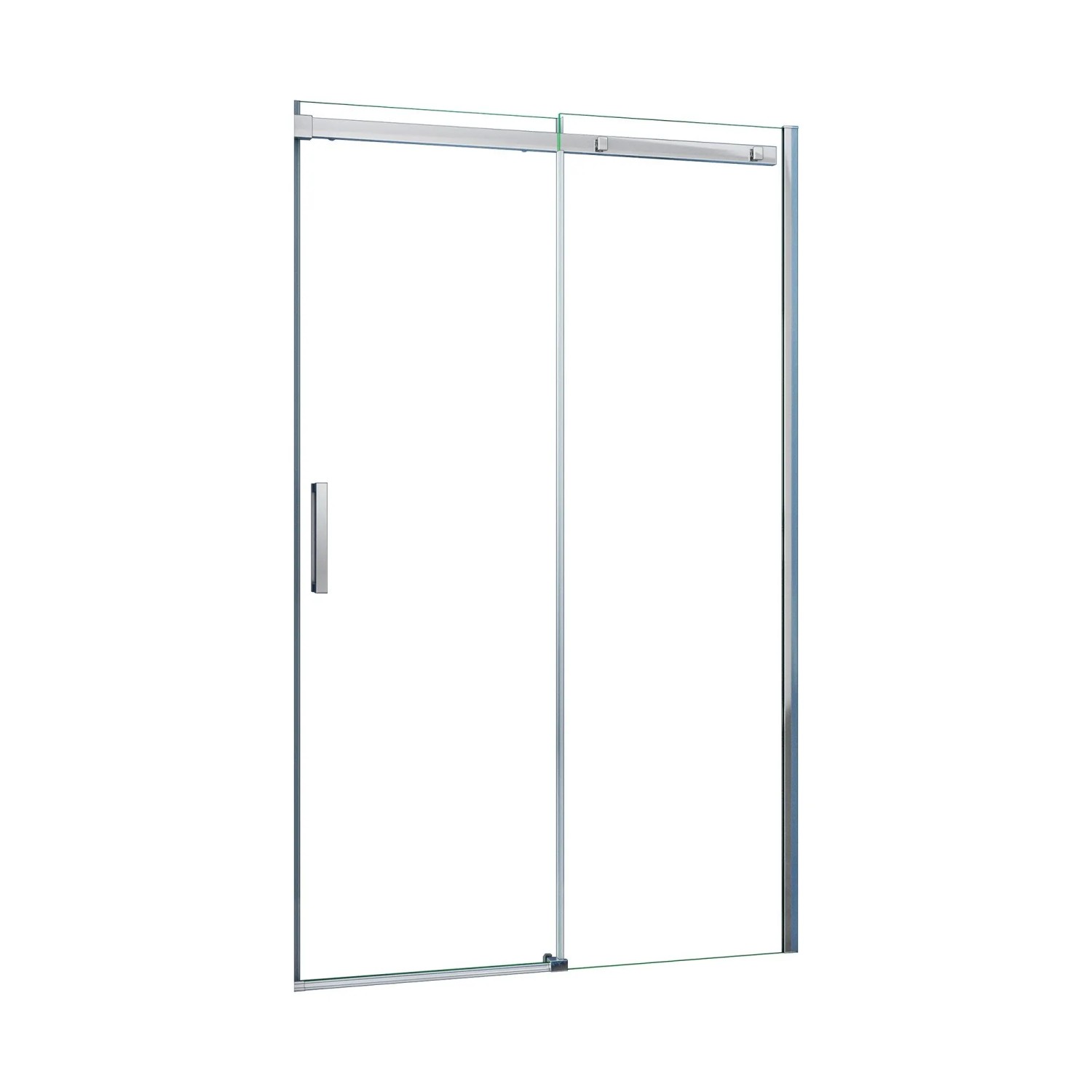 AICA Bestseller Duschabtrennung Nische 130x195 cm Schiebetür 6mm ESG‑Glas Duschwand Gleittür Duschkabine