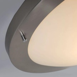 QAZQA Moderne Deckenleuchte Stahl 41 cm IP44 Yuma