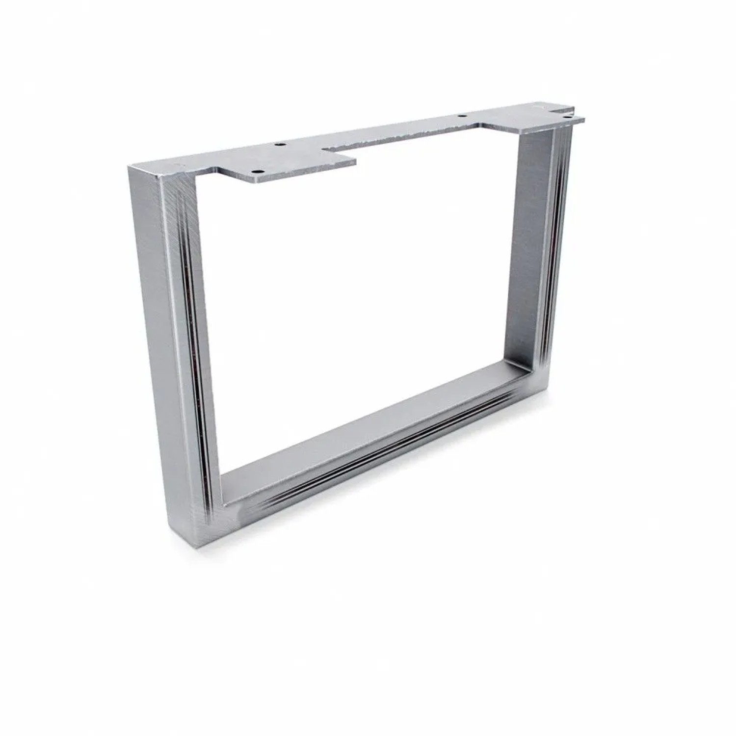 HEVVA Möbelbein GRAZ 20 cm Hoch 30 cm Tief 1 Stück Rohstahl-Klarlack