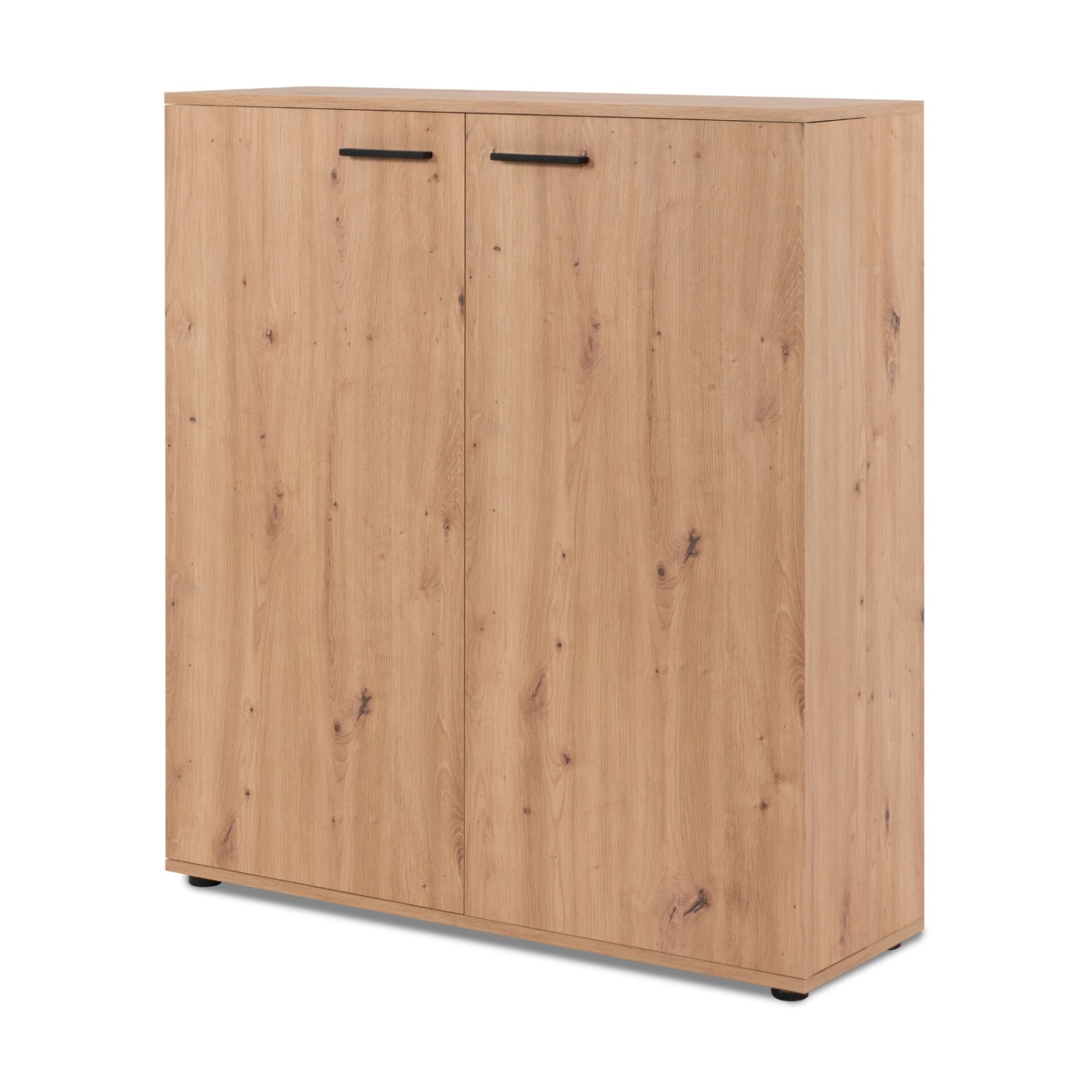 Furn.Design Schuhschrank Eiche Artisan 100 x 110 cm 2-türig 12 Fächer Logu günstig online kaufen