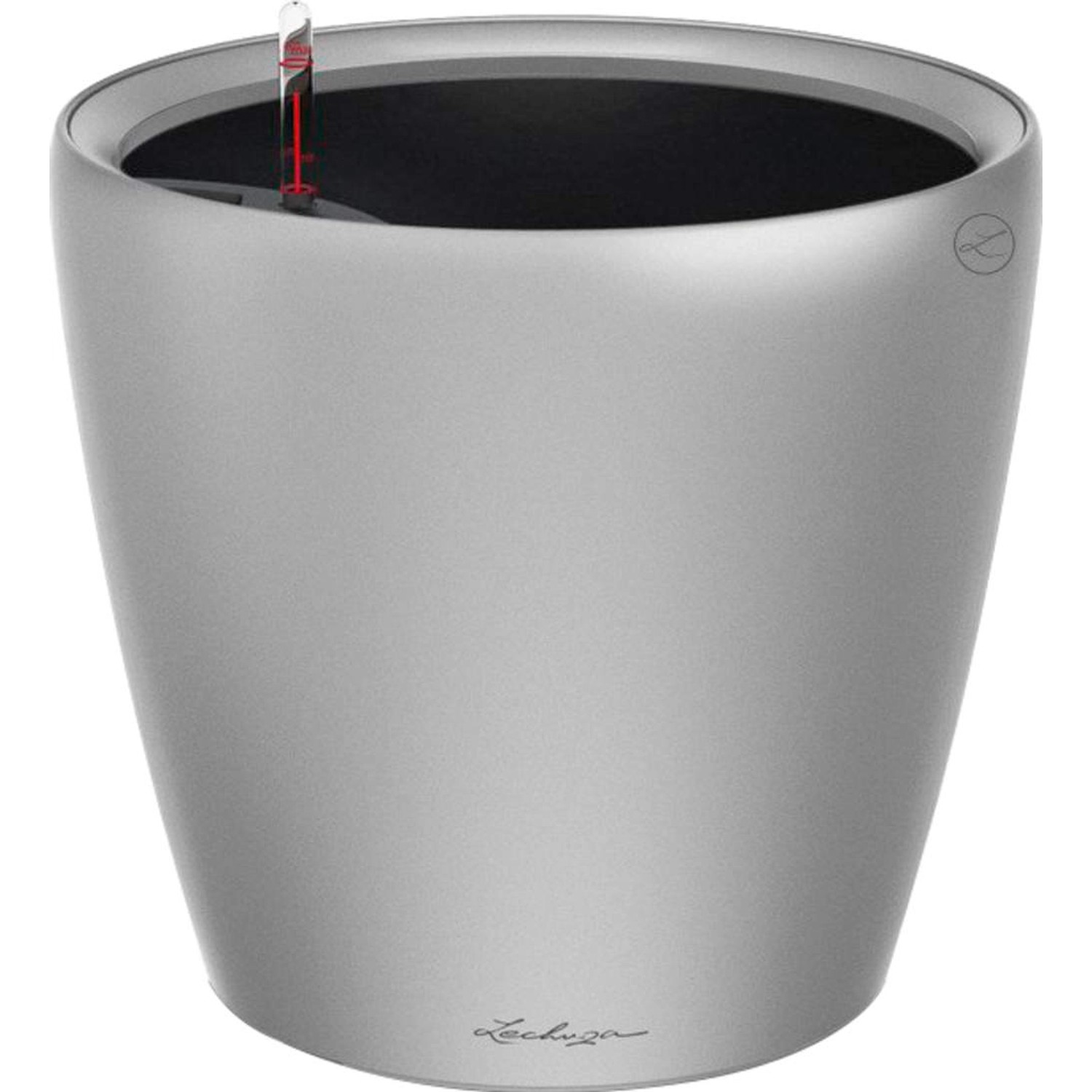 Lechuza Pflanzgefäß Classico Premium LS Ø 50 cm x 47 cm Silber metallic