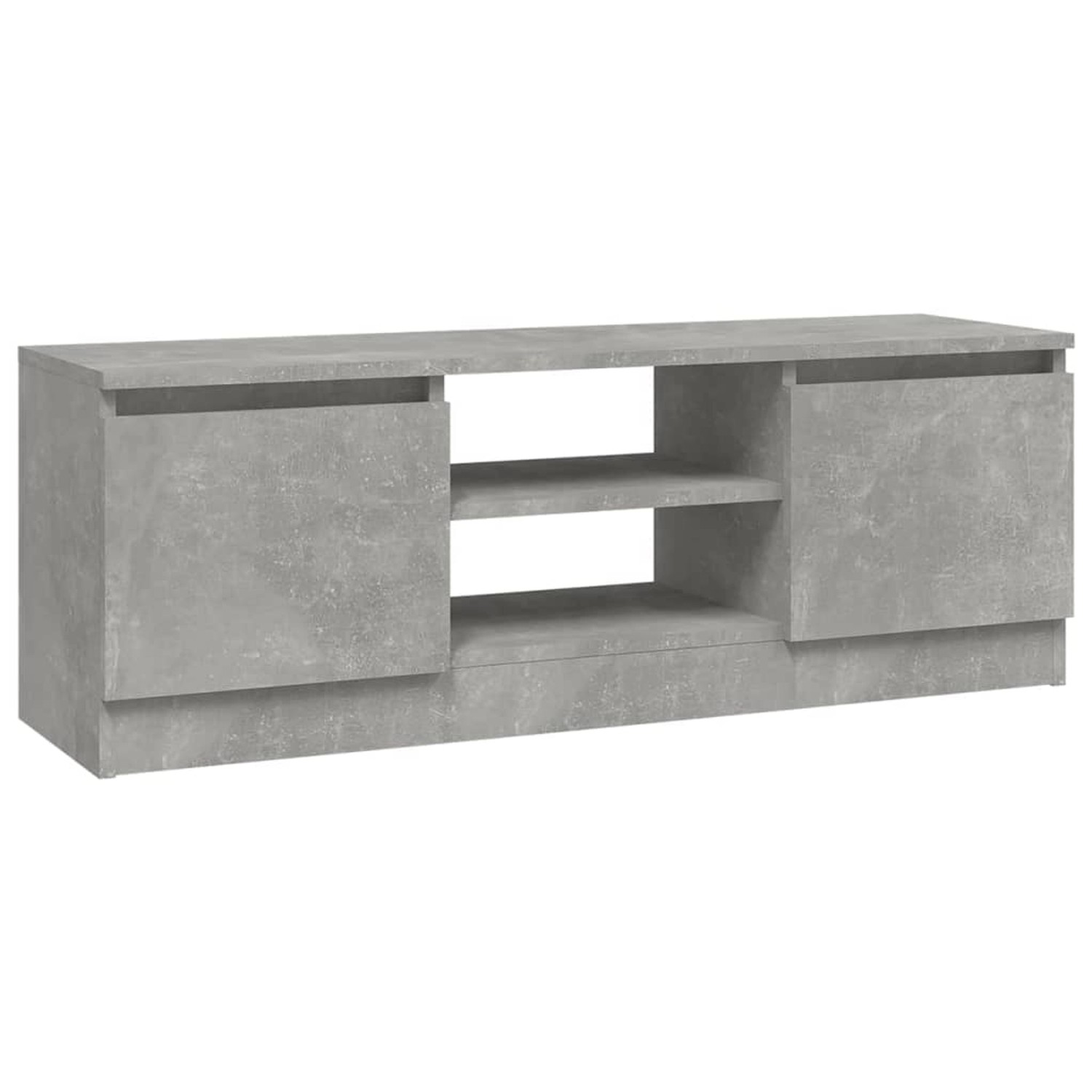 vidaXL TV-Schrank mit Tür Betongrau 102x30x36 cm 823354