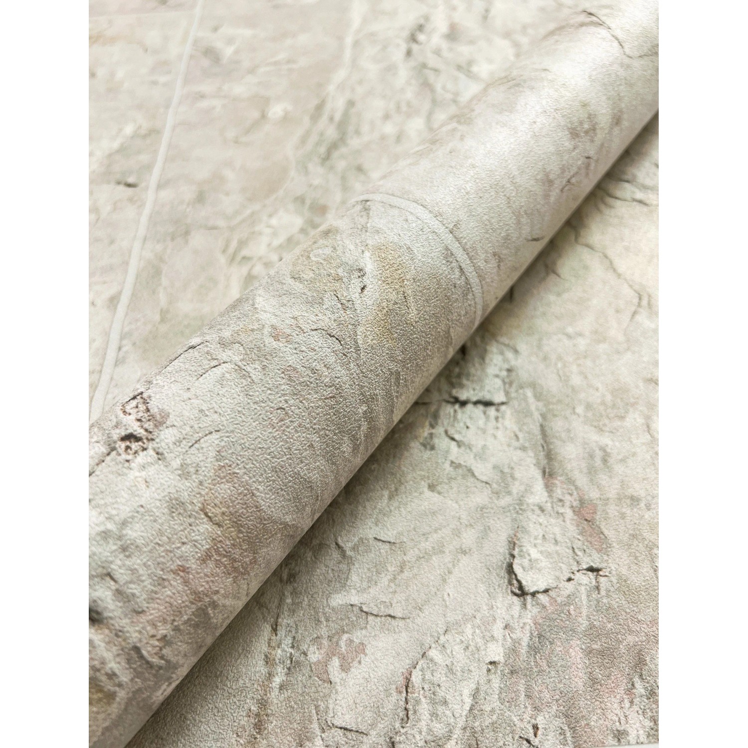 Newroom Vliestapete Kabir Light Beige Stein Modern FSC® günstig online kaufen