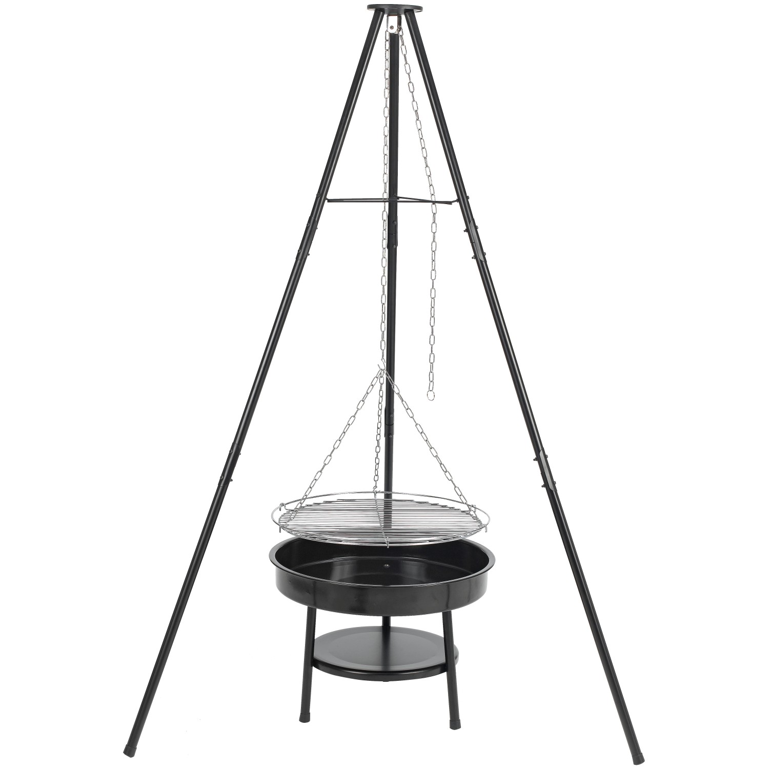 tepro Schwenkgrill Cary ca. Ø 46,5 cm Schwarz