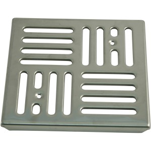 Marley Edelstahlrost für Kellerabläufe DN 75/DN 110 mit drehbarem Oberteil.