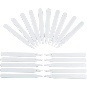 Weiße Stecketiketten, 12 cm, 20 Stück, für Garten, Blumen- und Kräuterbeete.