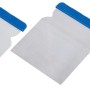 LUX Japanspachtelsatz, 4 Spachtel aus Stahl mit blauem Kunststoffrücken.