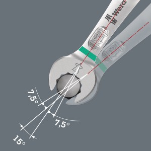 Wera Ringmaulschlüssel Joker, 10 mm, mit spezieller Maulgeometrie für enge Bauräume.