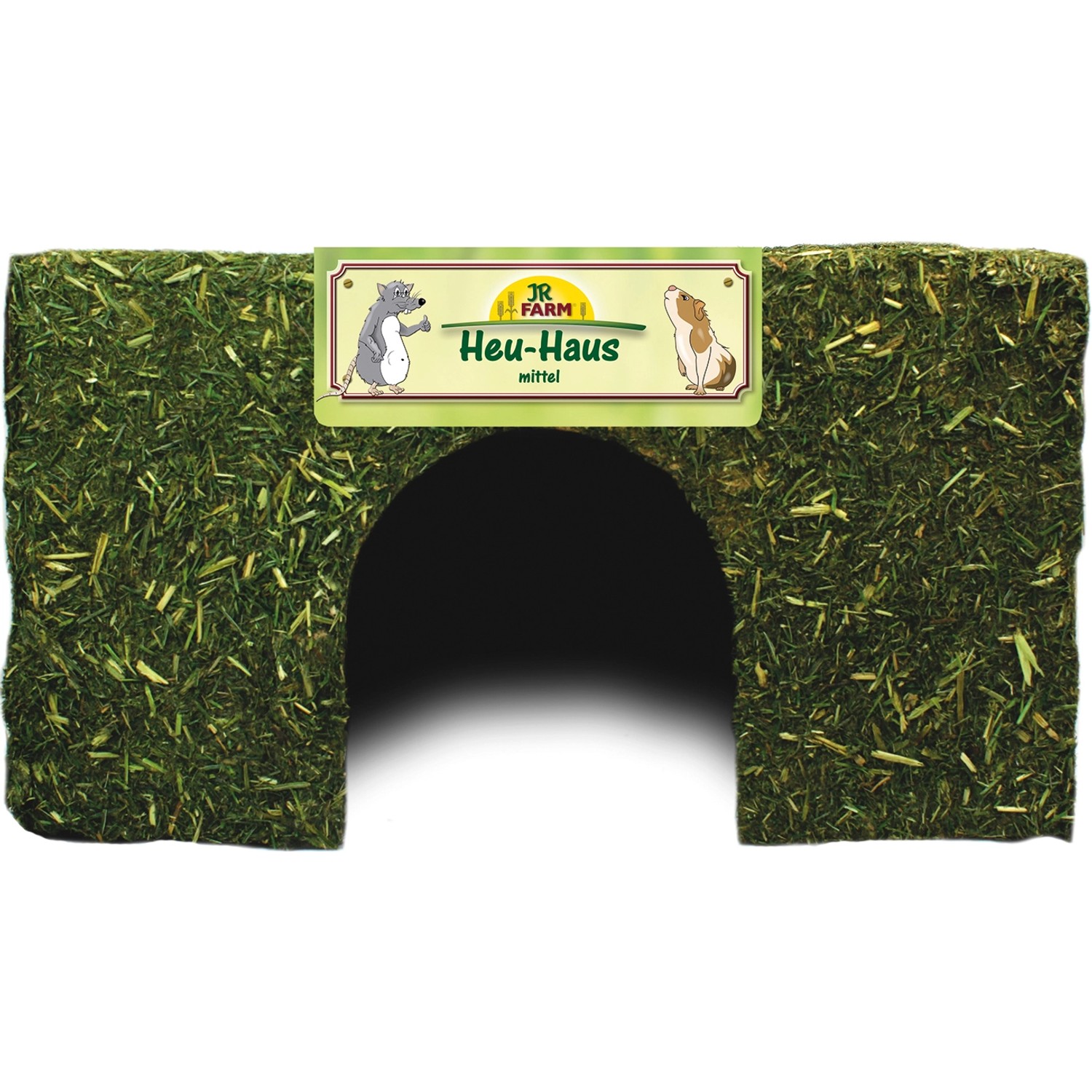 JR Farm Nagetier-Heu-Haus Mittel 17 cm x 27 cm x 18 cm 300 g