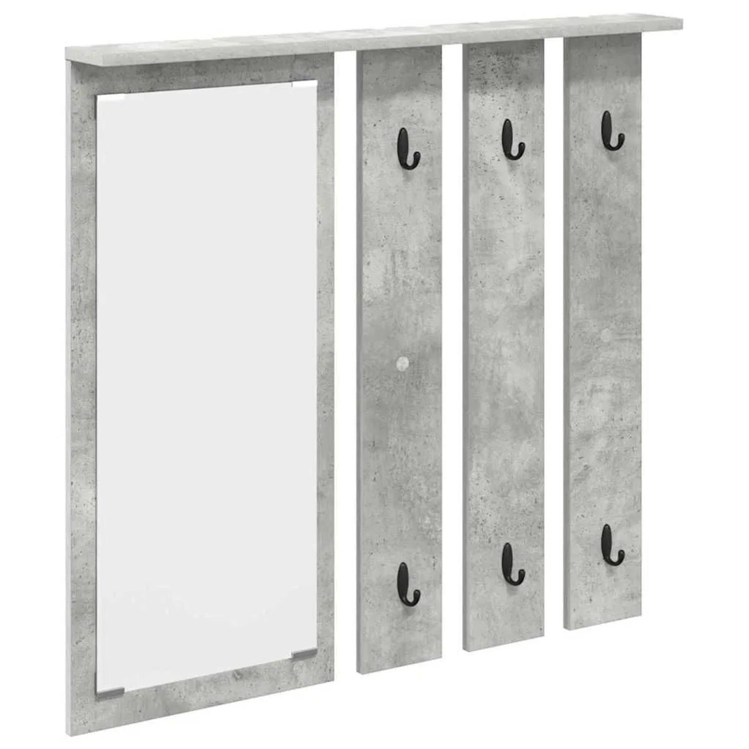 vidaXL Wandmontierter Kleiderständer Betongrau 84 x 10 x 80 cm 874494