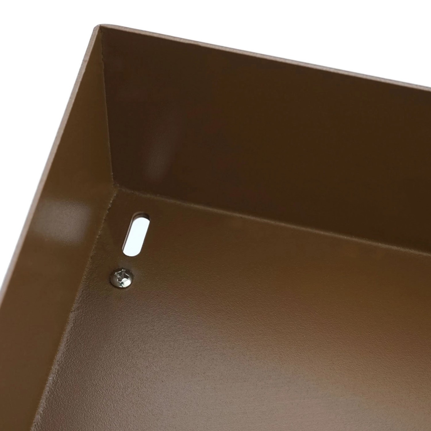 PROREGAL Mähroboter-Garage Mit Pflanzkasten 37x60x70cm Metall Braun_6