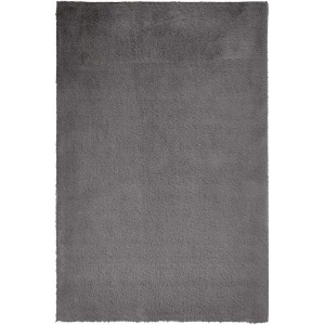 Dunkelgrauer Lalee Badteppich Paradise, 50x90 cm, flauschig und weich.