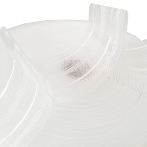 Bestgoodies Gardinenband, Faltenband 50mm, Weiß, 10m Rolle für Fenstervorhänge.