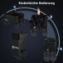 Sekey XXL Bollerwagen, faltbar, 200L, 200KG, schwarz, verschiedene Faltstufen.